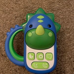 Skip Hop Blue and Green Dinosaur Toy Phone